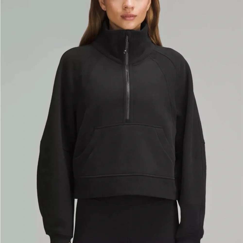 Lululemon Scuba Oversized Half-Zip Funnel Neck Pullover Black XS/S W3FICS #23